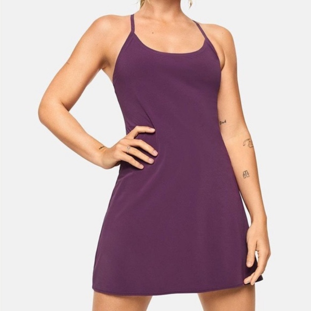 Outdoor Voices Women’s XL The Exercise Athletic Dress A-Line Purple Kalamata